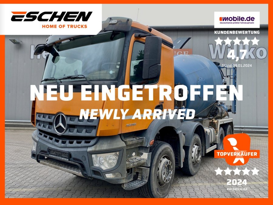 Mercedes-Benz  3236 8x4 Arocs / 9 m³ Stetter Aufbau