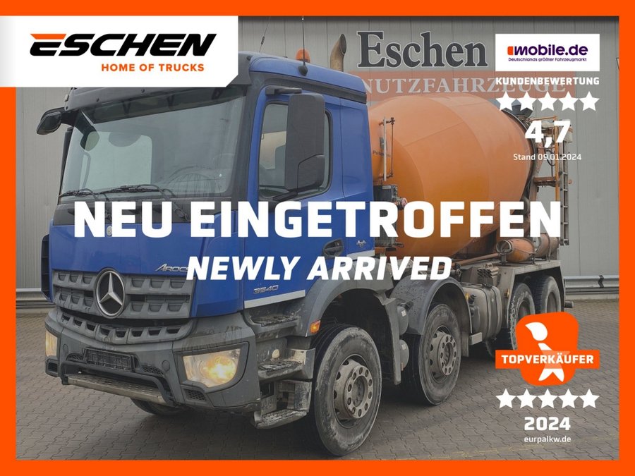 Mercedes-Benz  3540 8x4 Arocs / 9 m³ Intermix-Aufbau