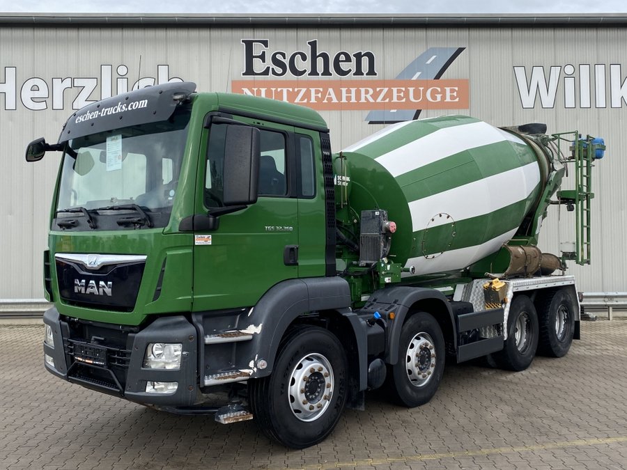 MAN  TGS 32.360 8x4 BB / 9 m³ Stetter-Aufbau