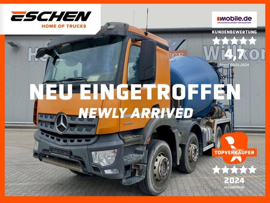 Mercedes-Benz  3236 8x4 Arocs / 9 m³ Stetter Aufbau